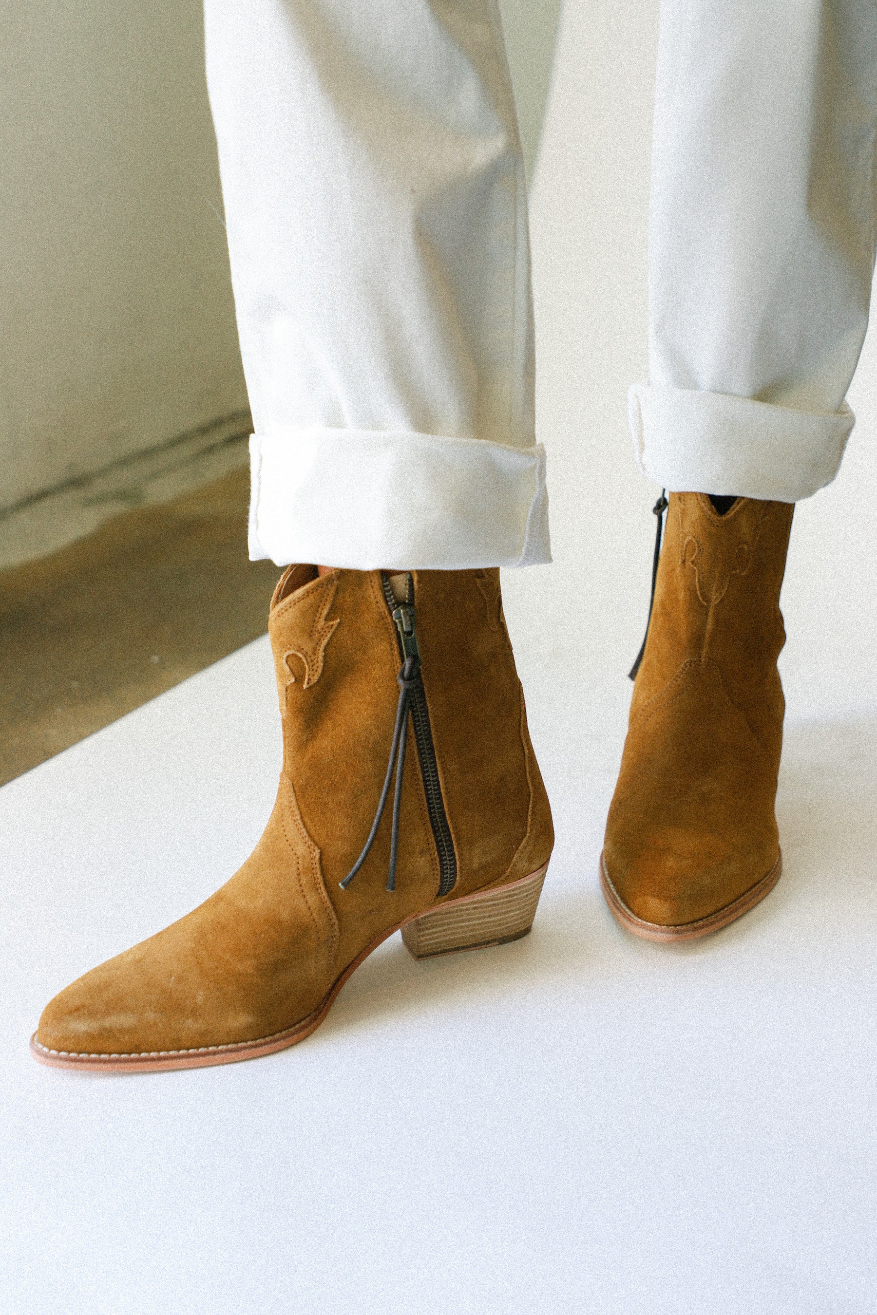 Camel Suede New Frontier Boot