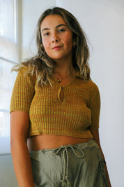 Spacedye Keyhole Polo