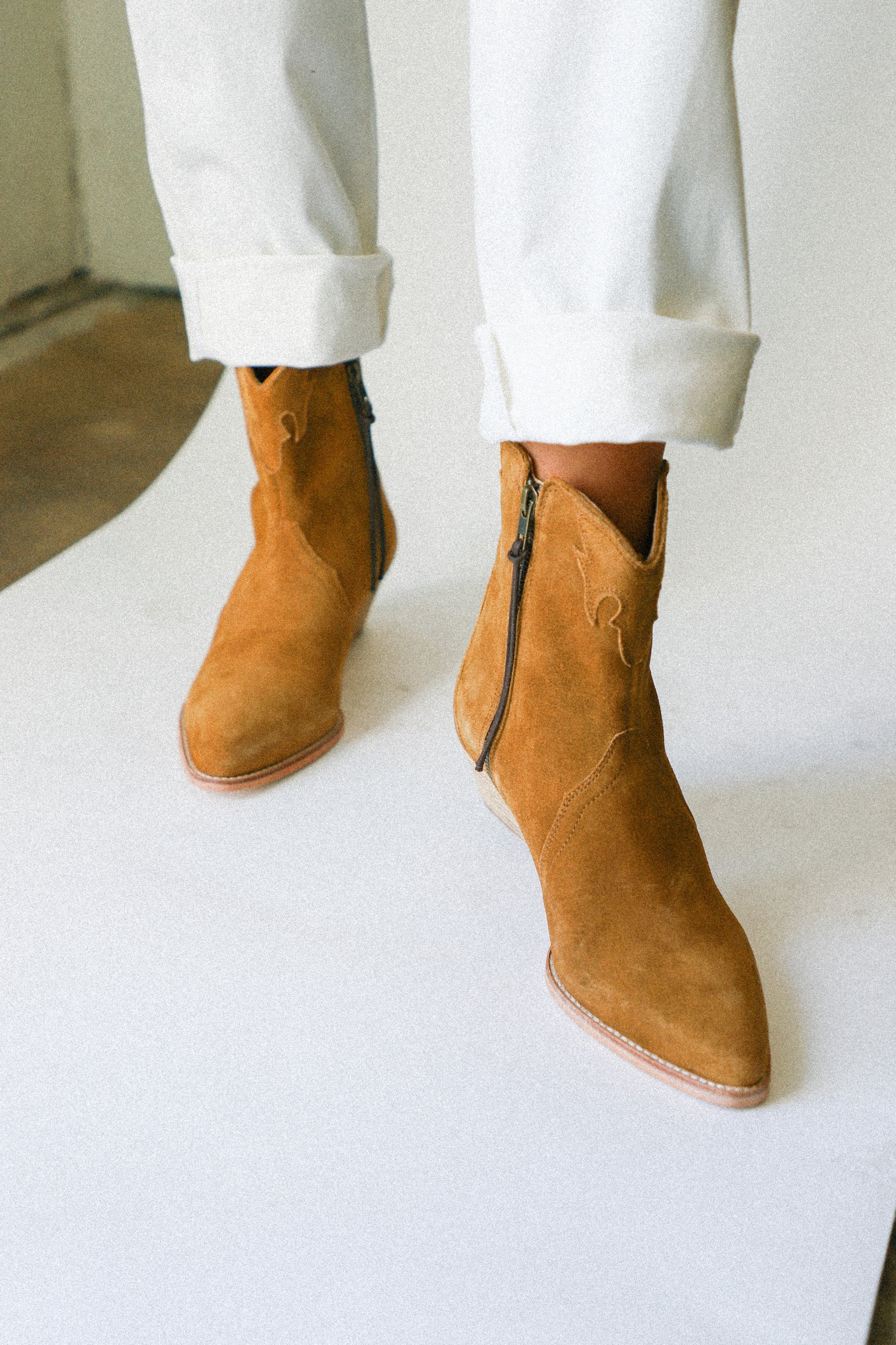 Camel Suede New Frontier Boot