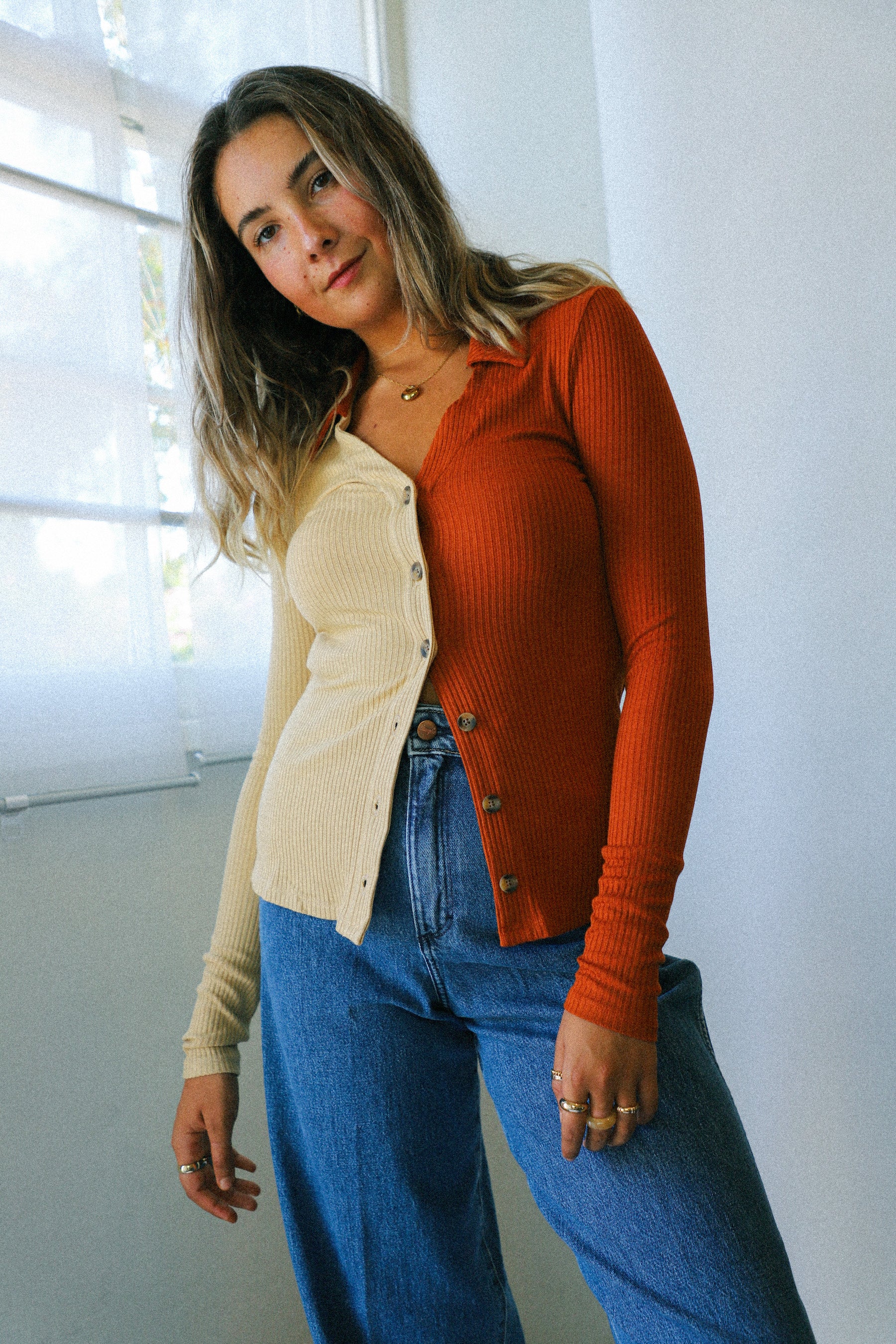 Rust + Sand Presley Top