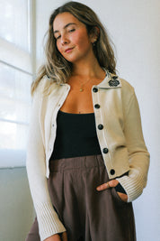 Ivory Battenberg Cardigan