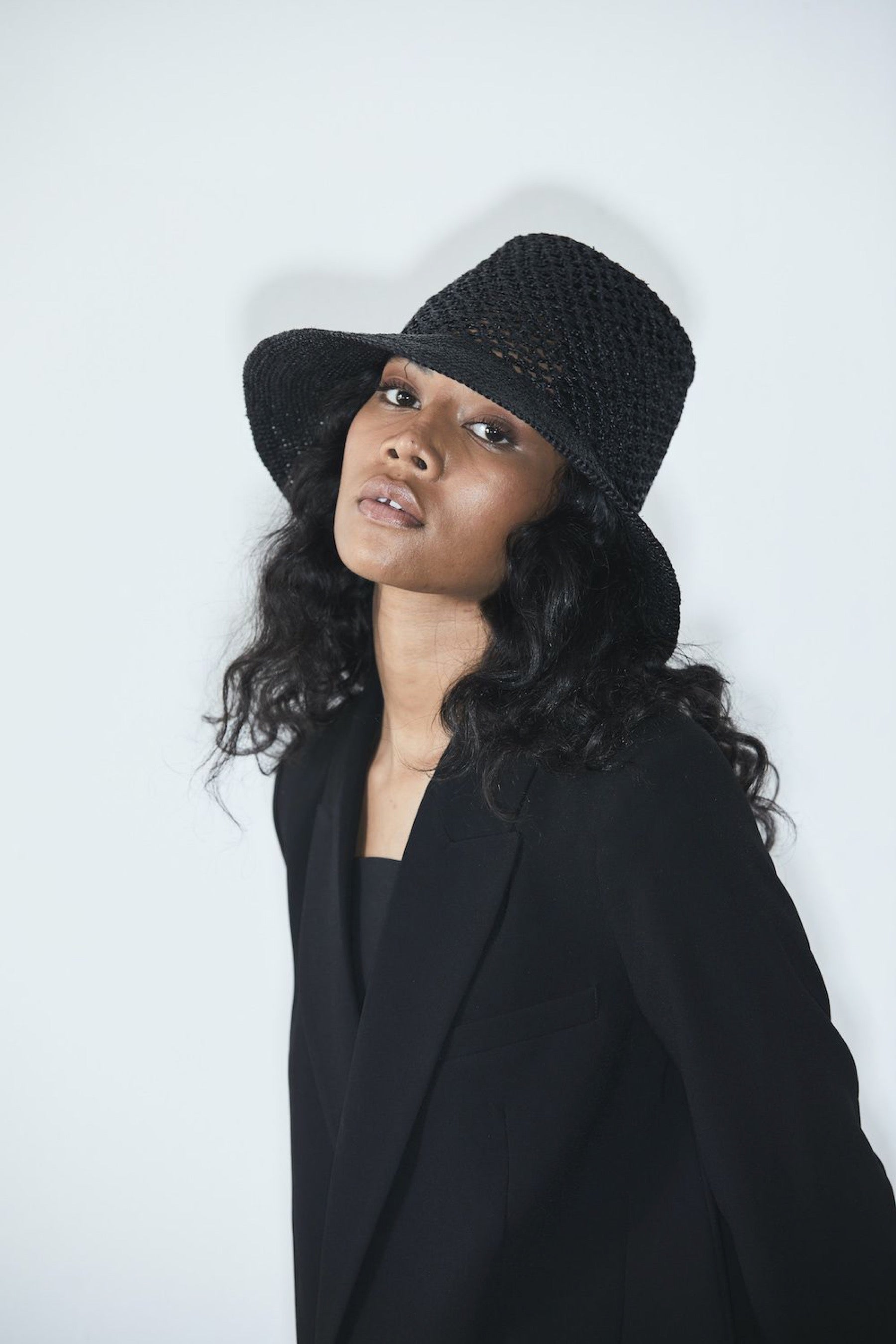Black Lynda Hat