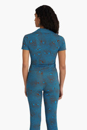 Mosaic Blue Regina Top