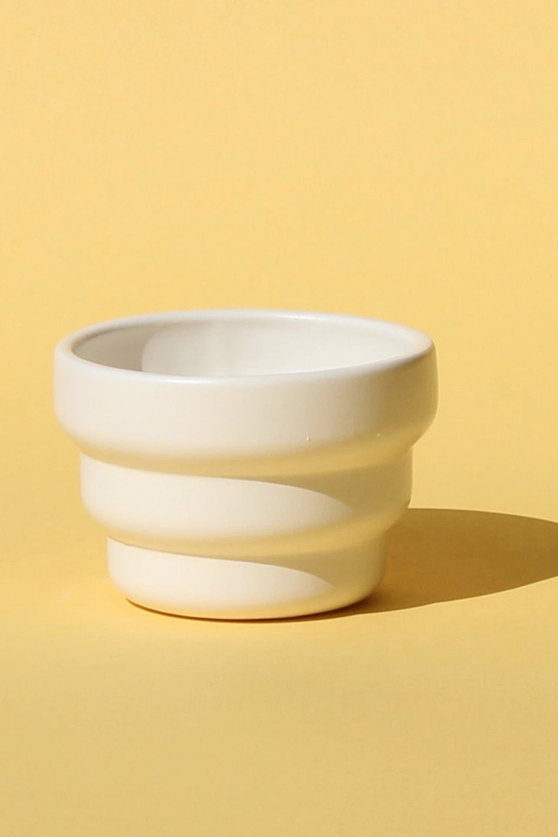 White Satin Steps 2 Planter