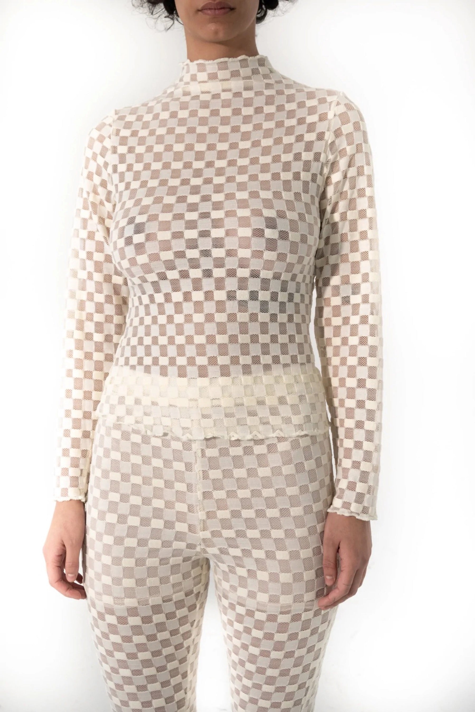 White Noise Harmony Mesh Top