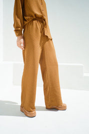 Red + Gold Check Bailey Pant