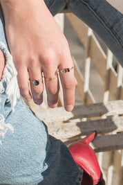Gold Mini Yin Yang Ring