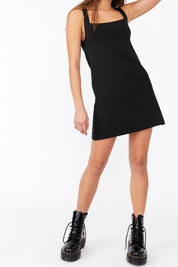 Black Mod Mini Dress