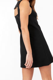 Black Mod Mini Dress