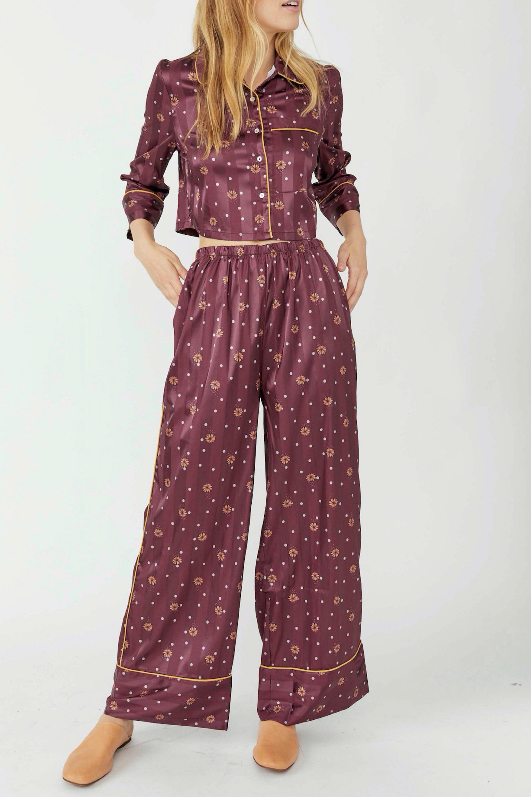 Wine Pajama Party Sleep Set