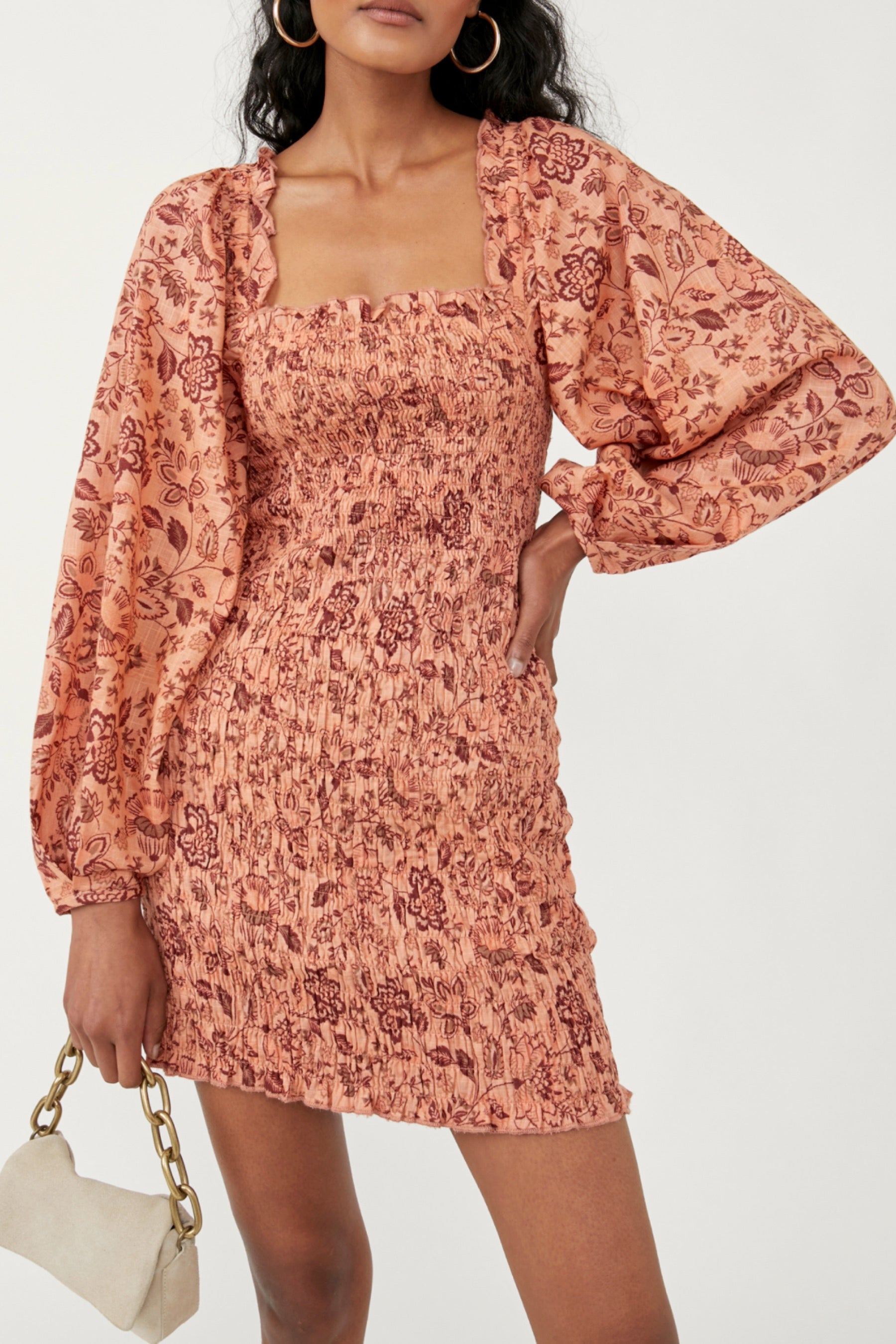 Apricot Smock It To Me Mini