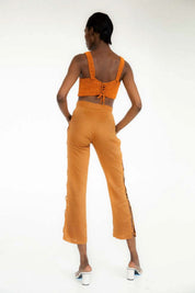 Orange Noe Knit Corset