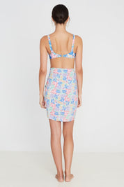 Floral Mini Pareo Skirt