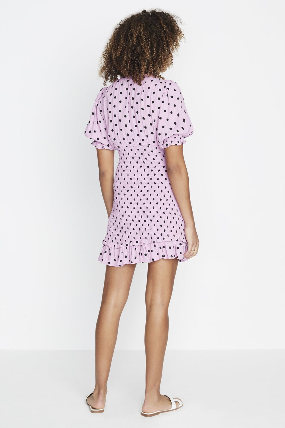 Lilac Sylve Dot Margherita Mini Dress