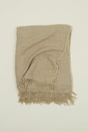 Flax Simple Linen Throw