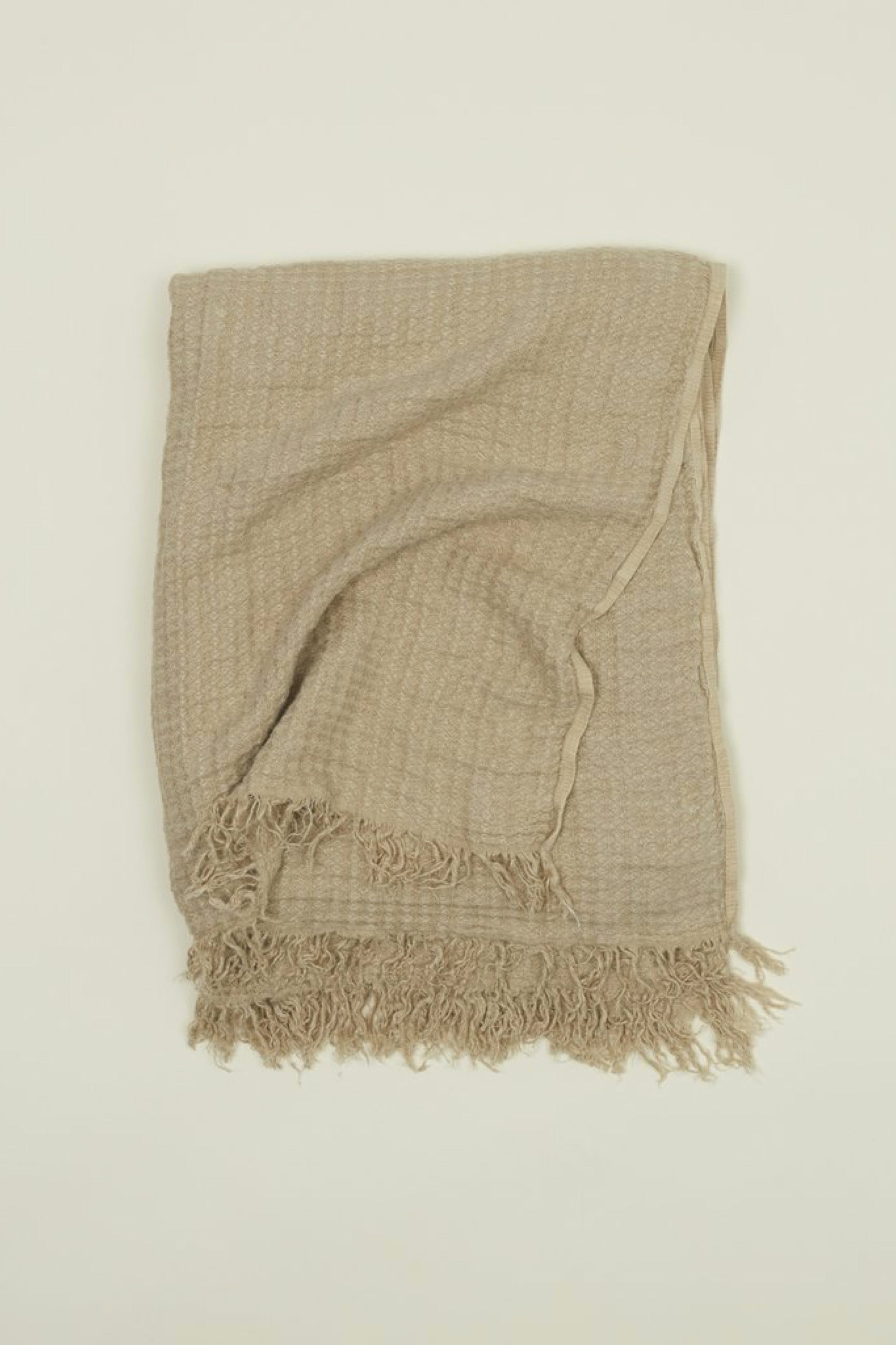 Flax Simple Linen Throw