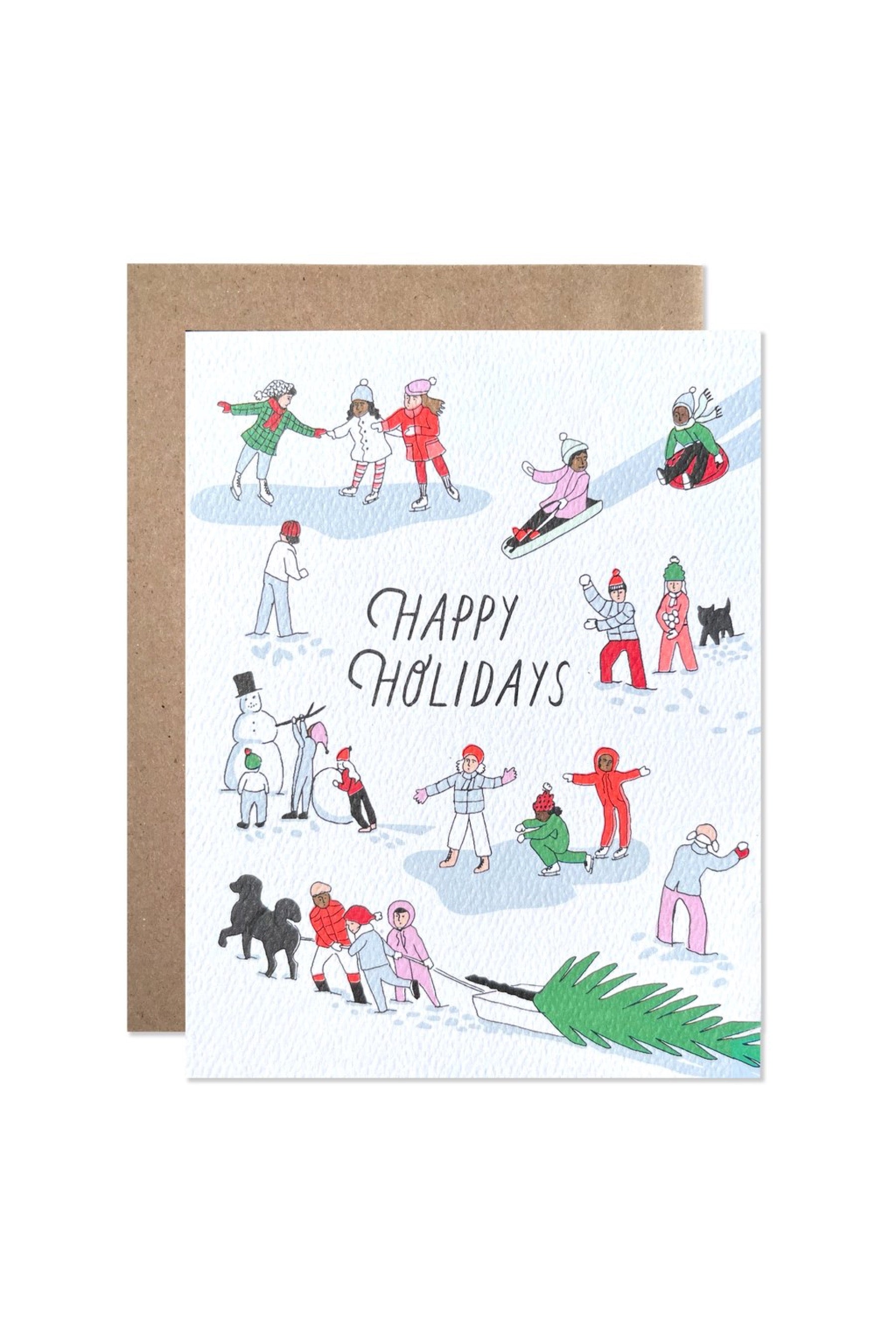 Snowy Holiday Card