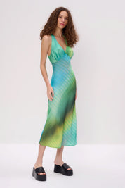 Space Blur Midi Slip