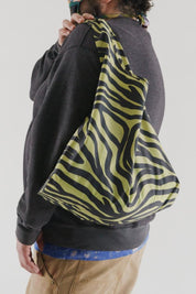 Olive Zebra Baggu
