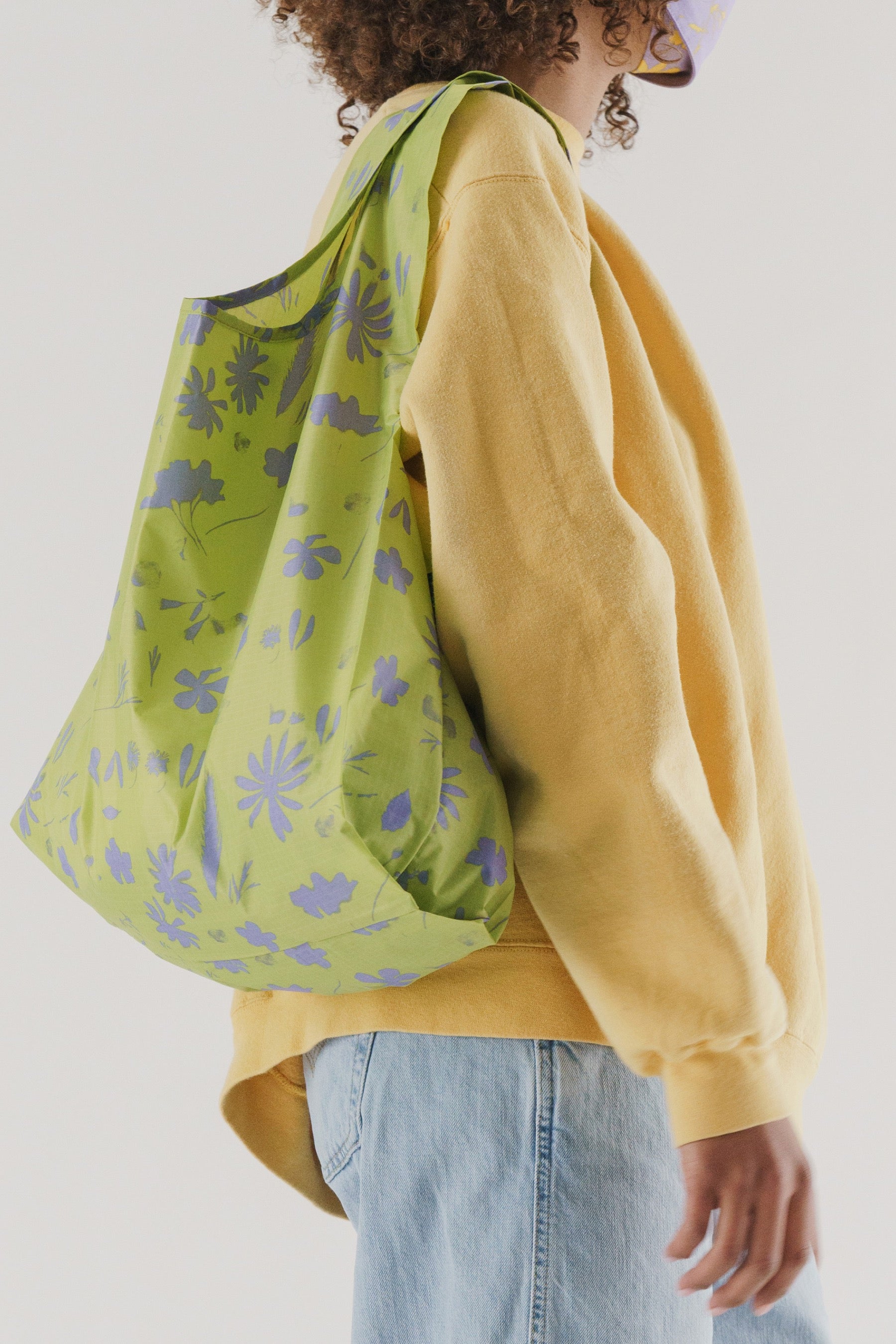 Lime Floral Sun Print Baggu