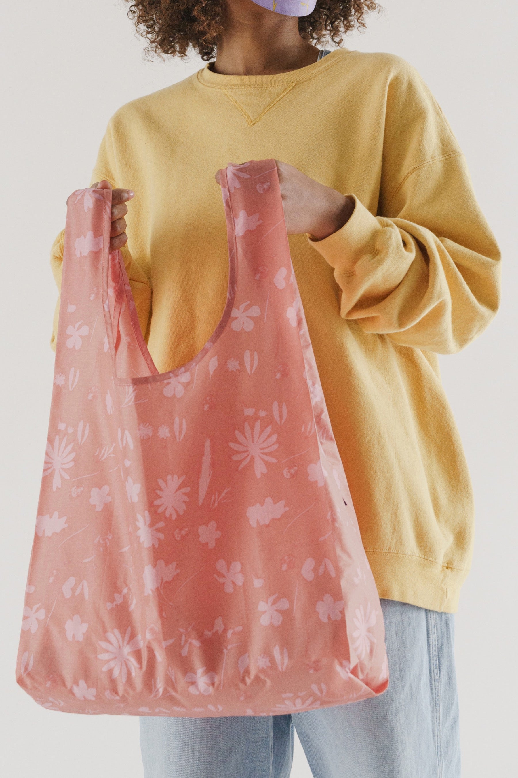 Pink Floral Sun Print Baggu