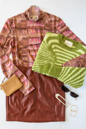 Medium Green Matrix Sweater