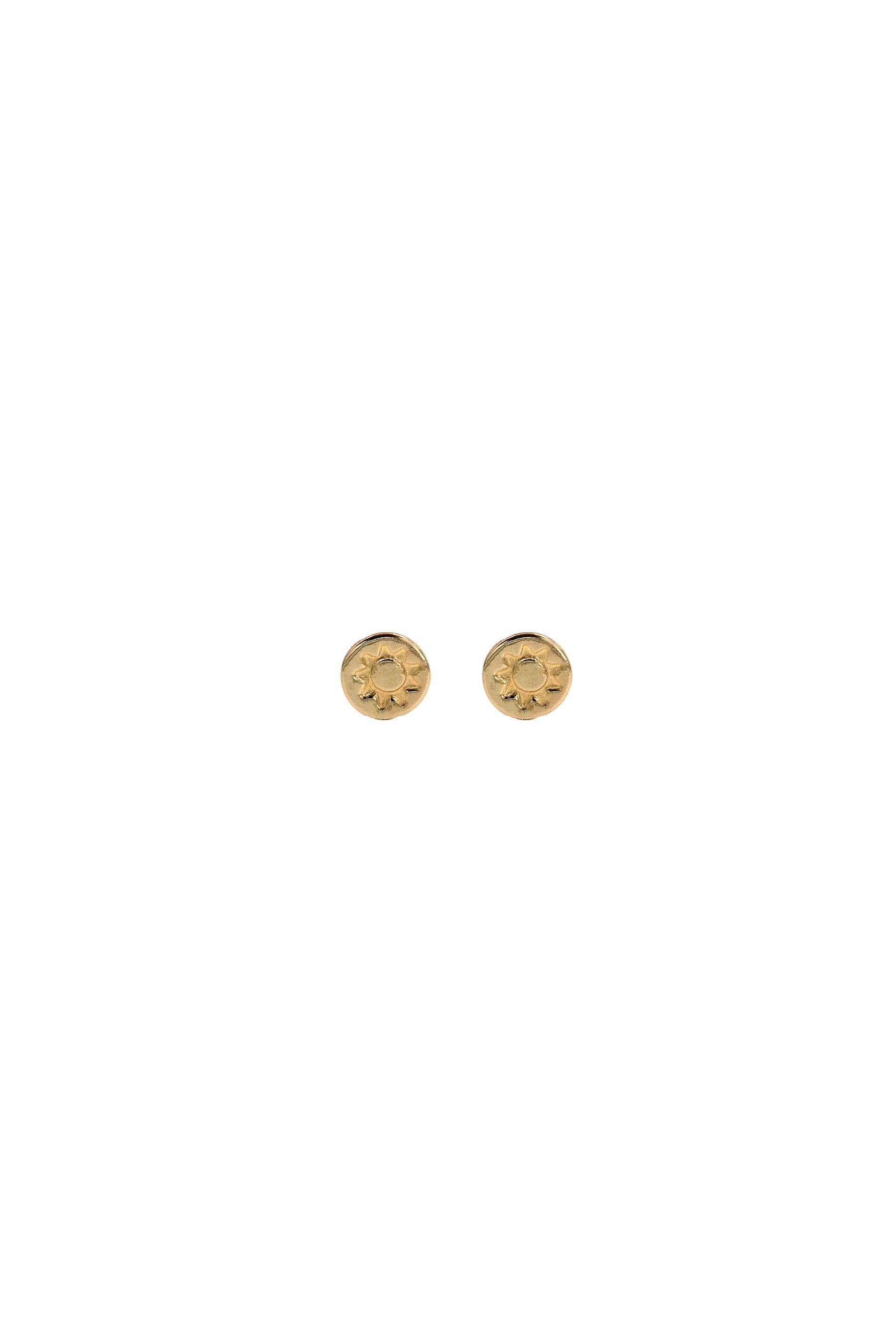Gold Sun Studs