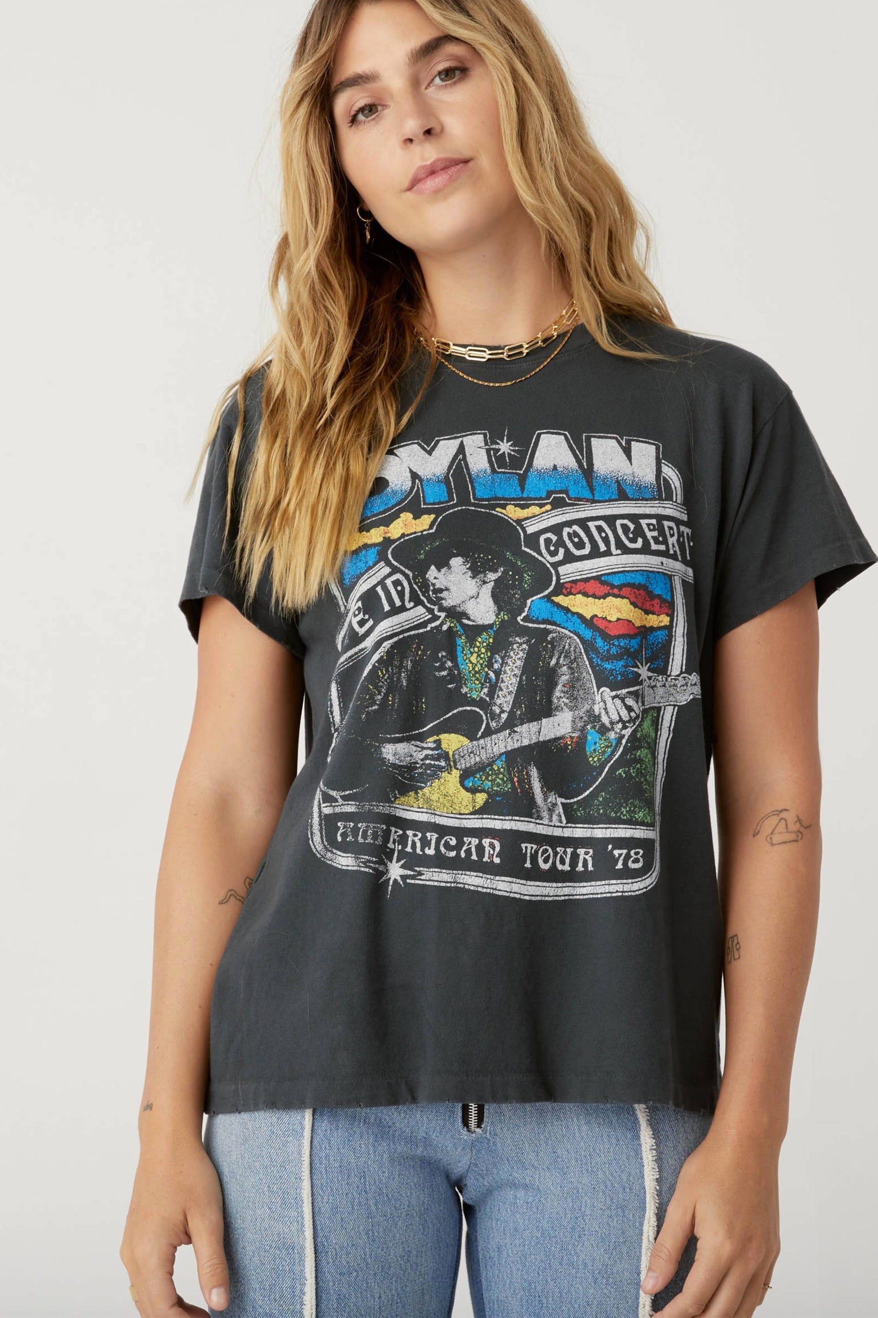 Vintage Black Bob Dylan Live In Concert Tee