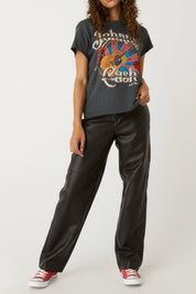 Vintage Black Johnny Cash Martin Guitar Tour Tee