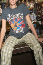 Vintage Black Johnny Cash Martin Guitar Tour Tee