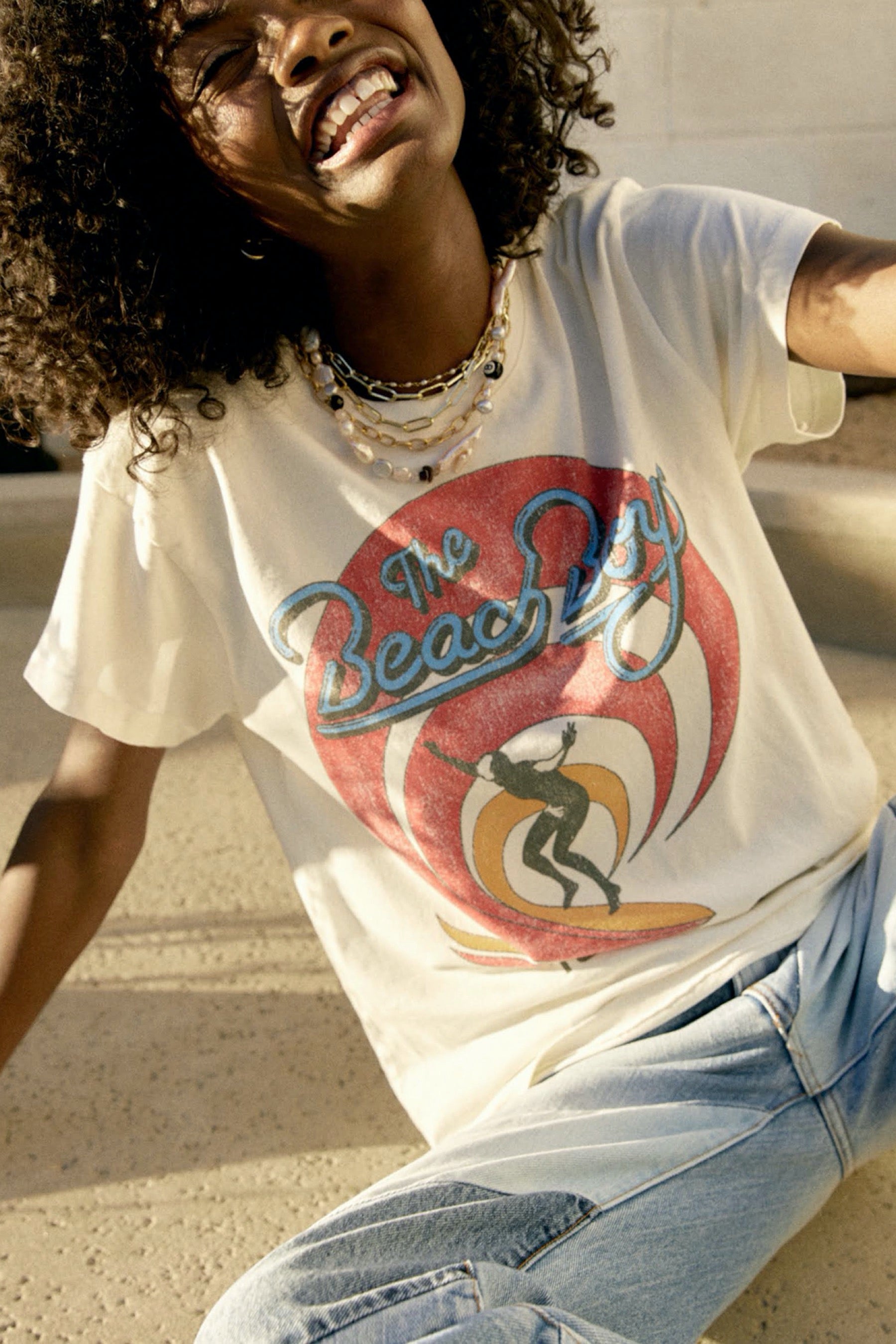 White Beach Boys 1983 Tour Tee