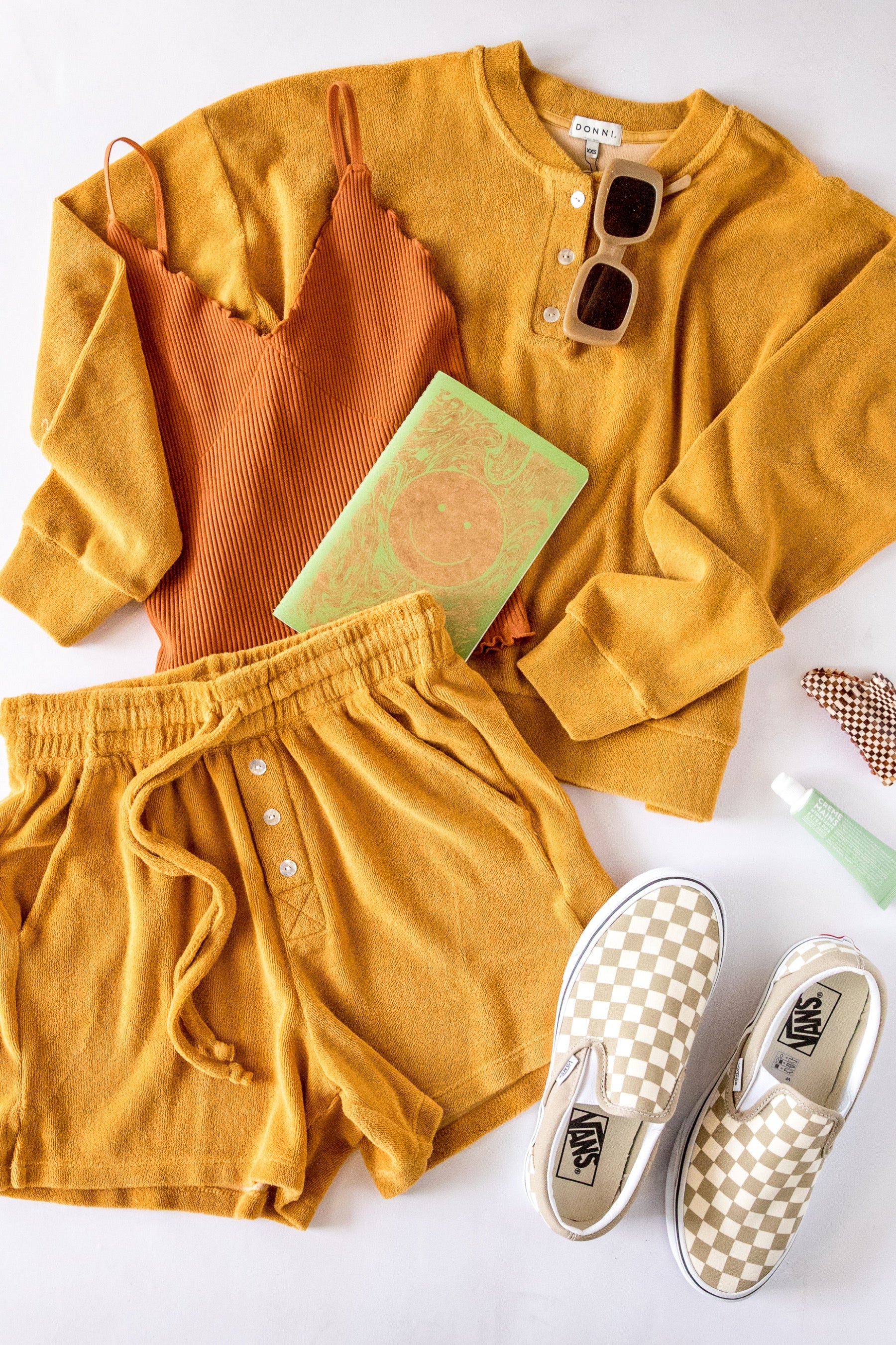 Honey Terry Henley Sweatshirt