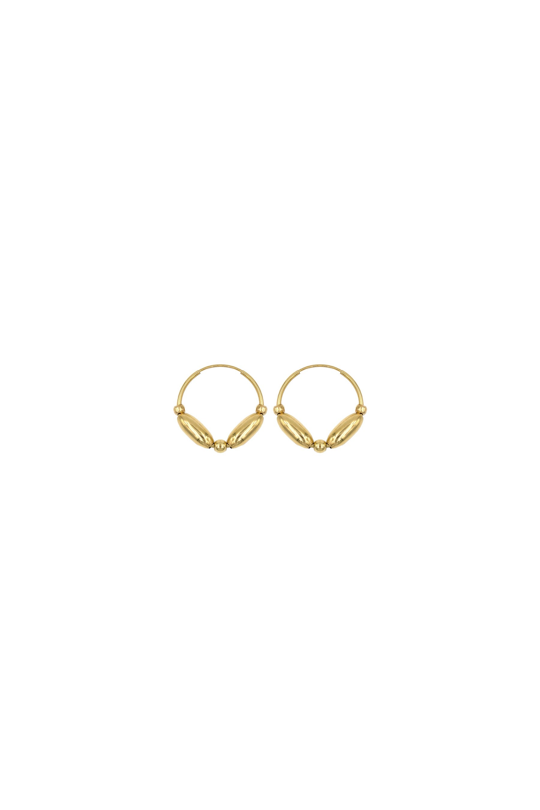 Gold Triad Hoops