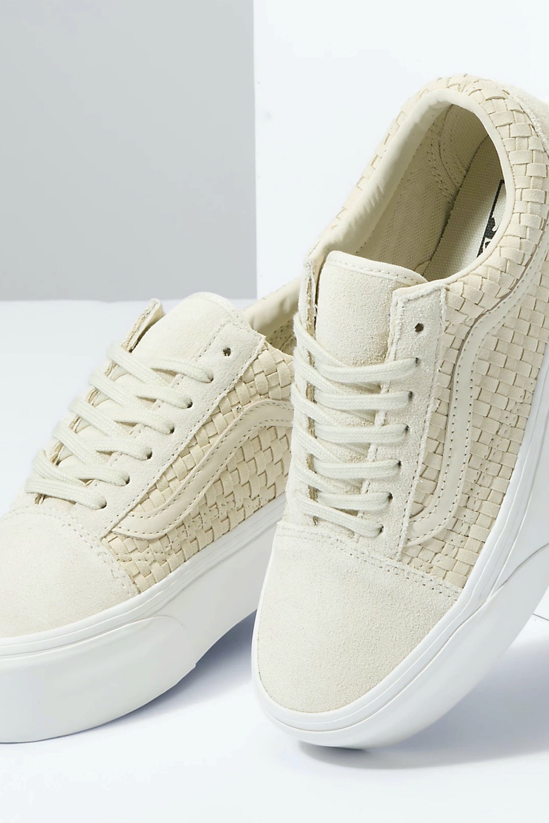 Ivory Micro Weave Old Skool Stackform