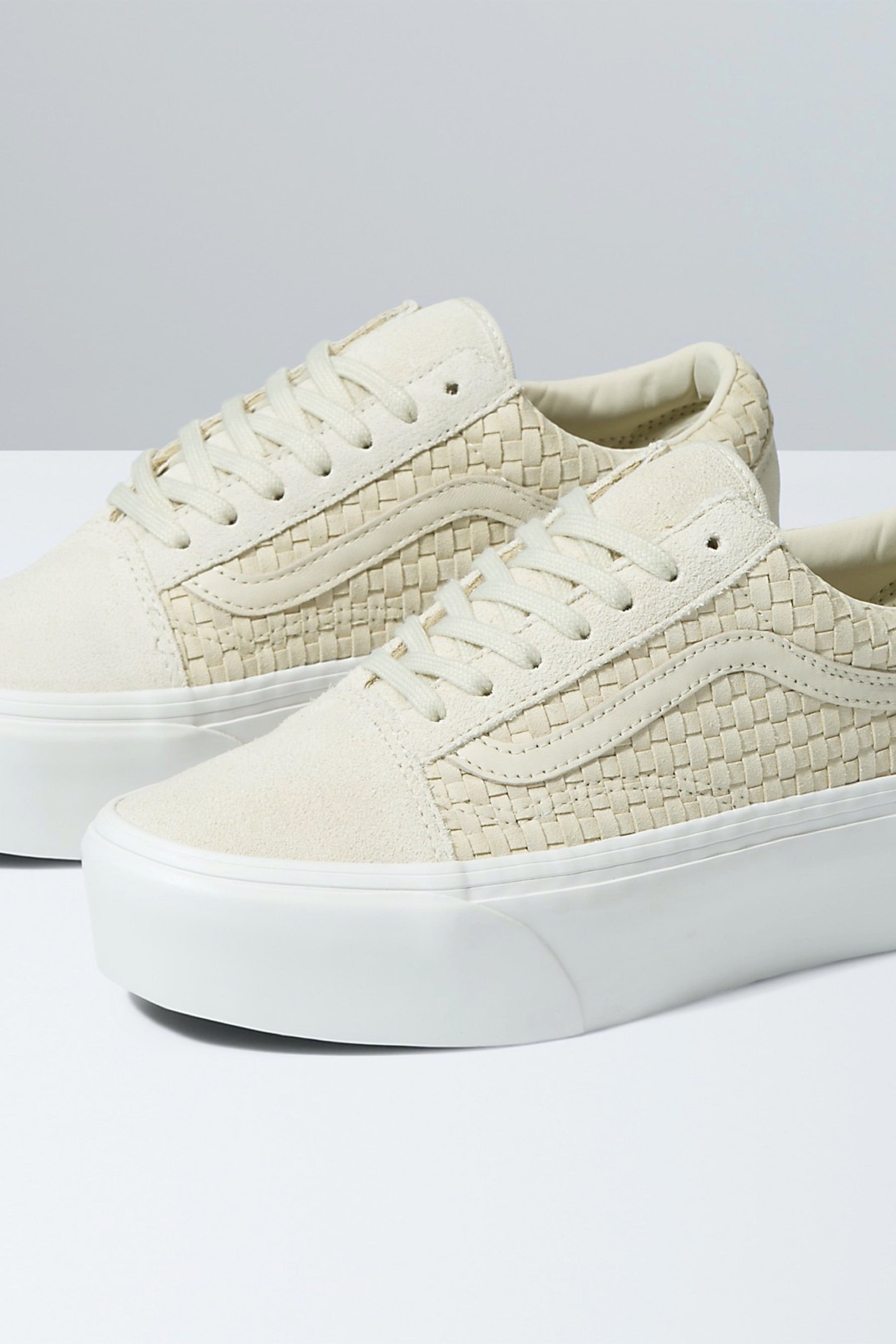 Ivory Micro Weave Old Skool Stackform