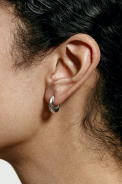 Small Silver Benny Earrings