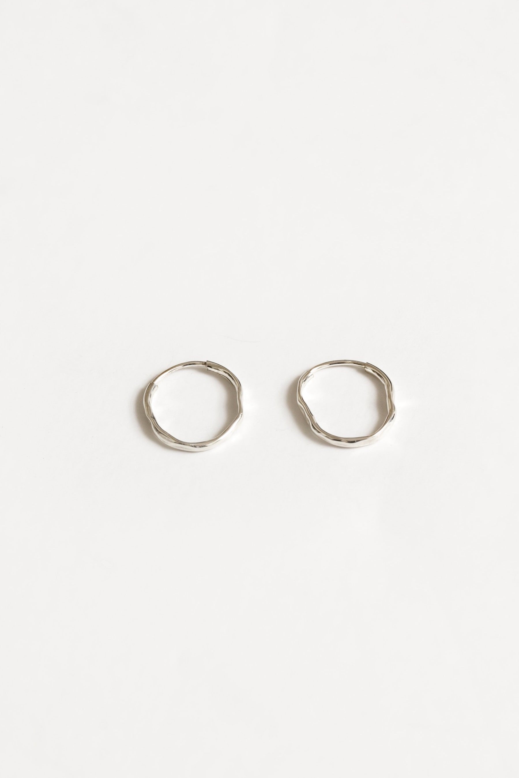 Silver Organic Hoops