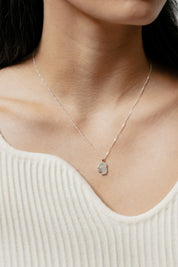 Silver Paloma Charm Necklace