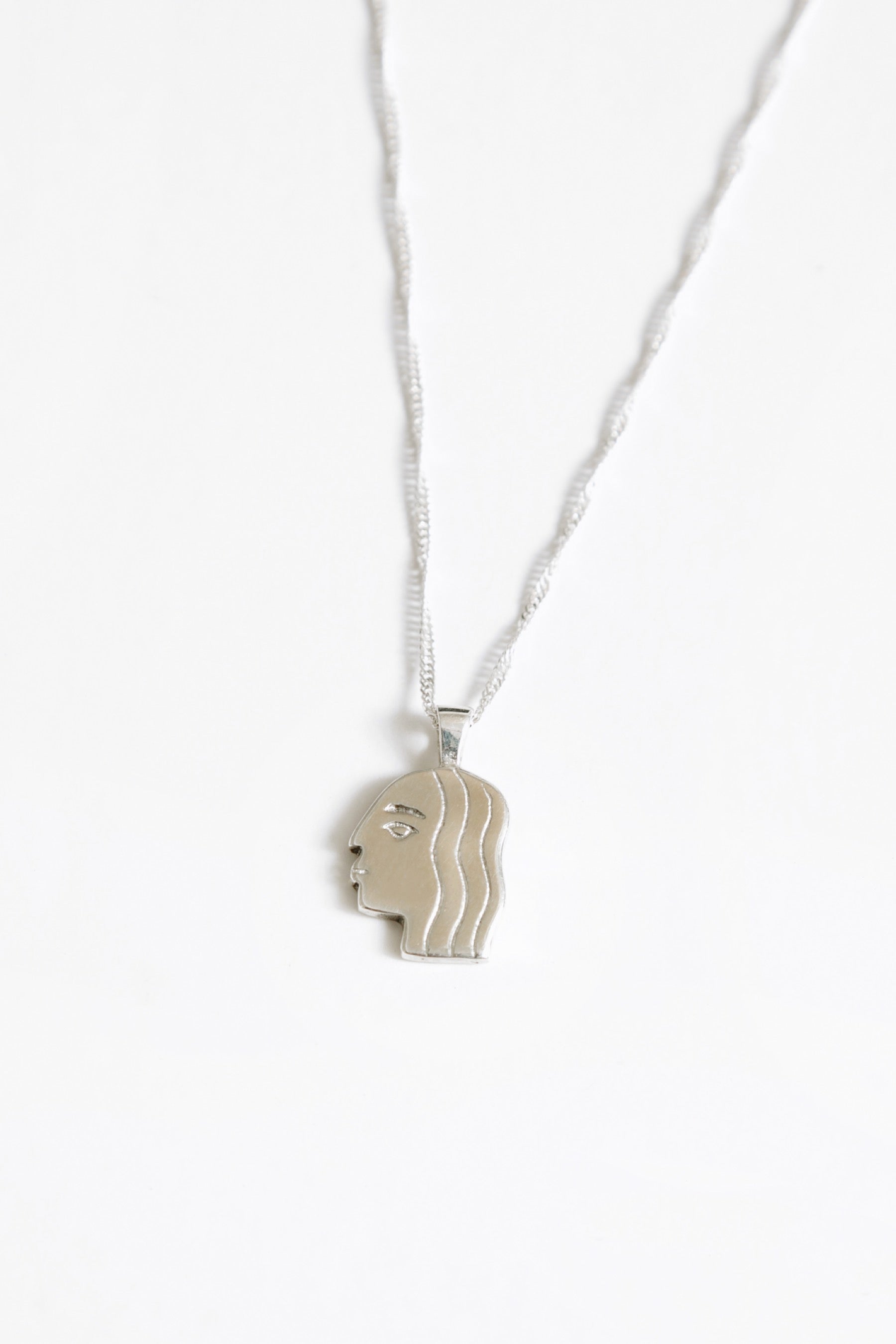 Silver Paloma Charm Necklace