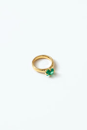 Gold + Emerald Mel Ring
