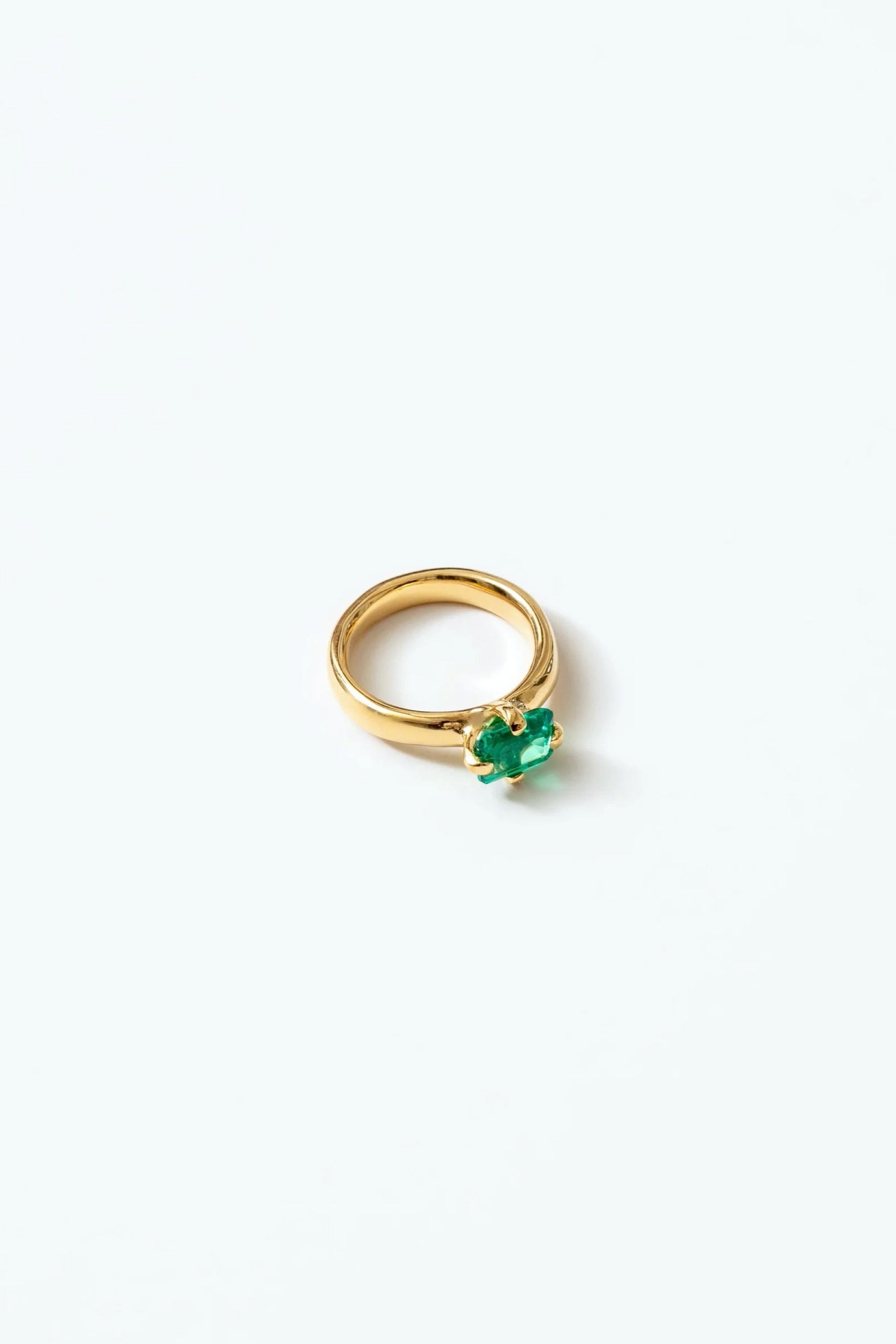 Gold + Emerald Mel Ring