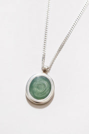 Silver + Green Tosh Necklace