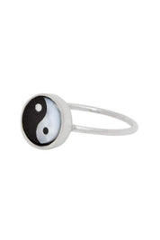 Silver Mini Yin Yang Ring
