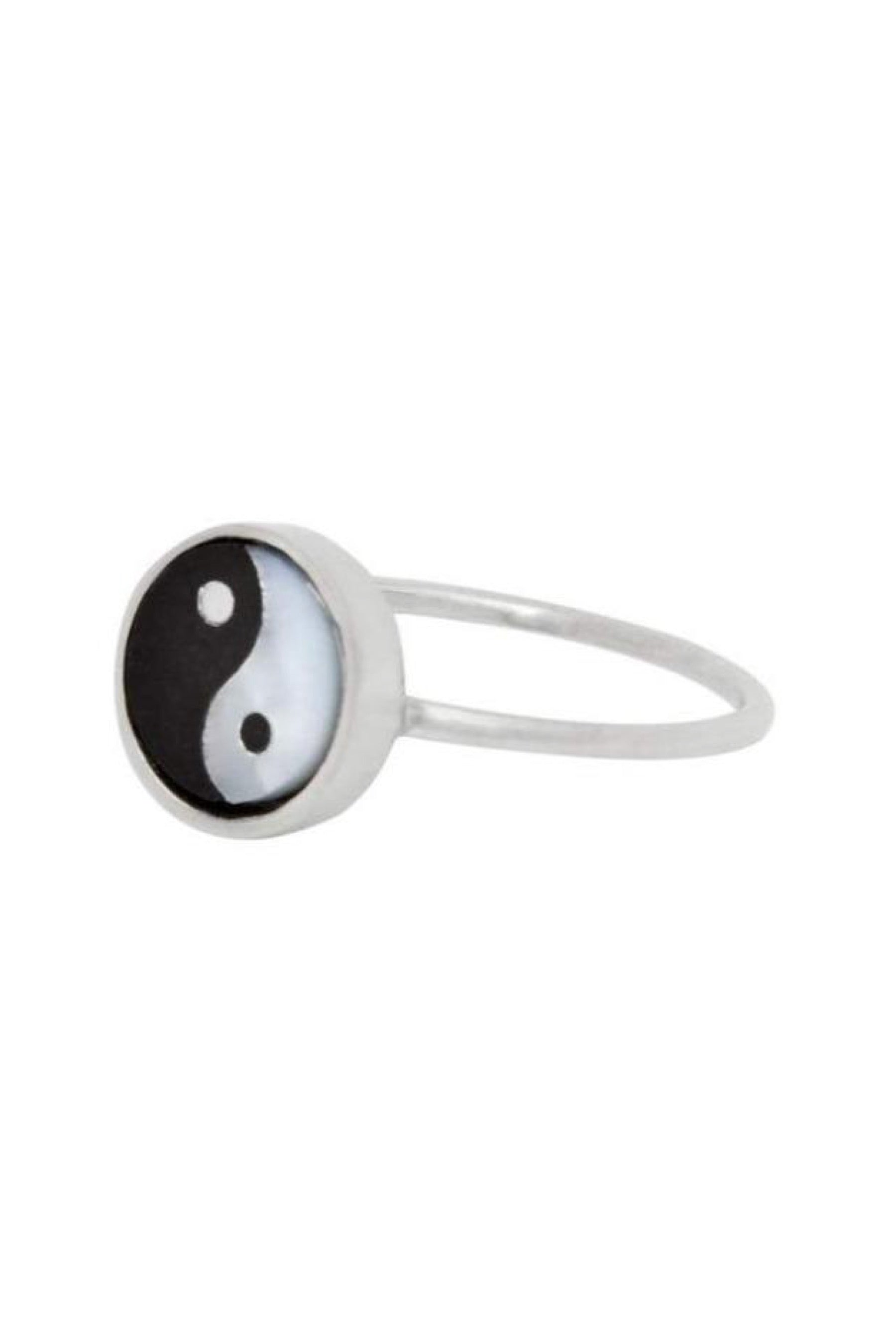 Silver Mini Yin Yang Ring