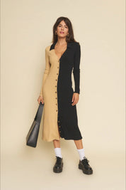 Black + Sand Evan Dress