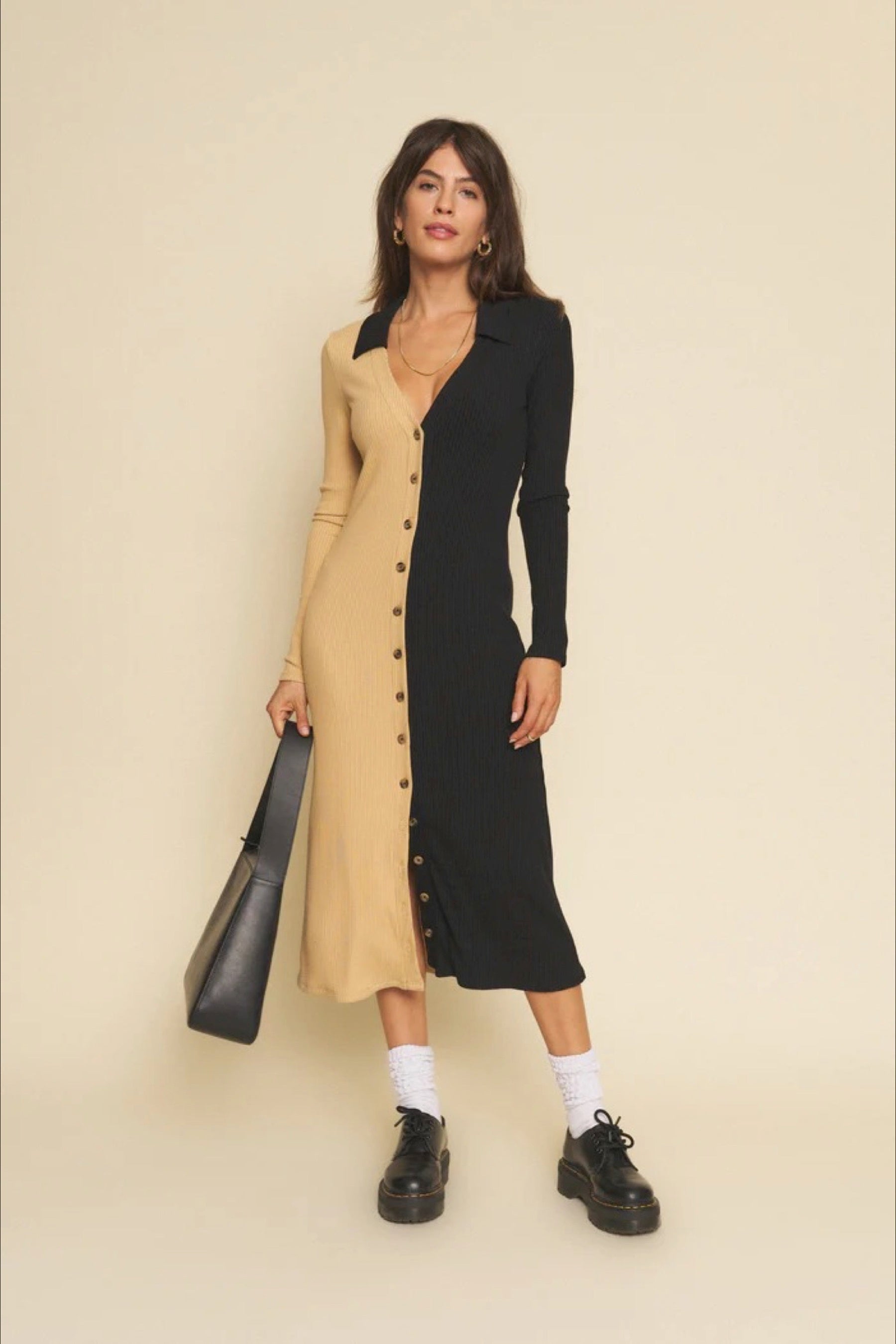Black + Sand Evan Dress