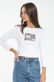 Red Corvette L/S Mini Tee