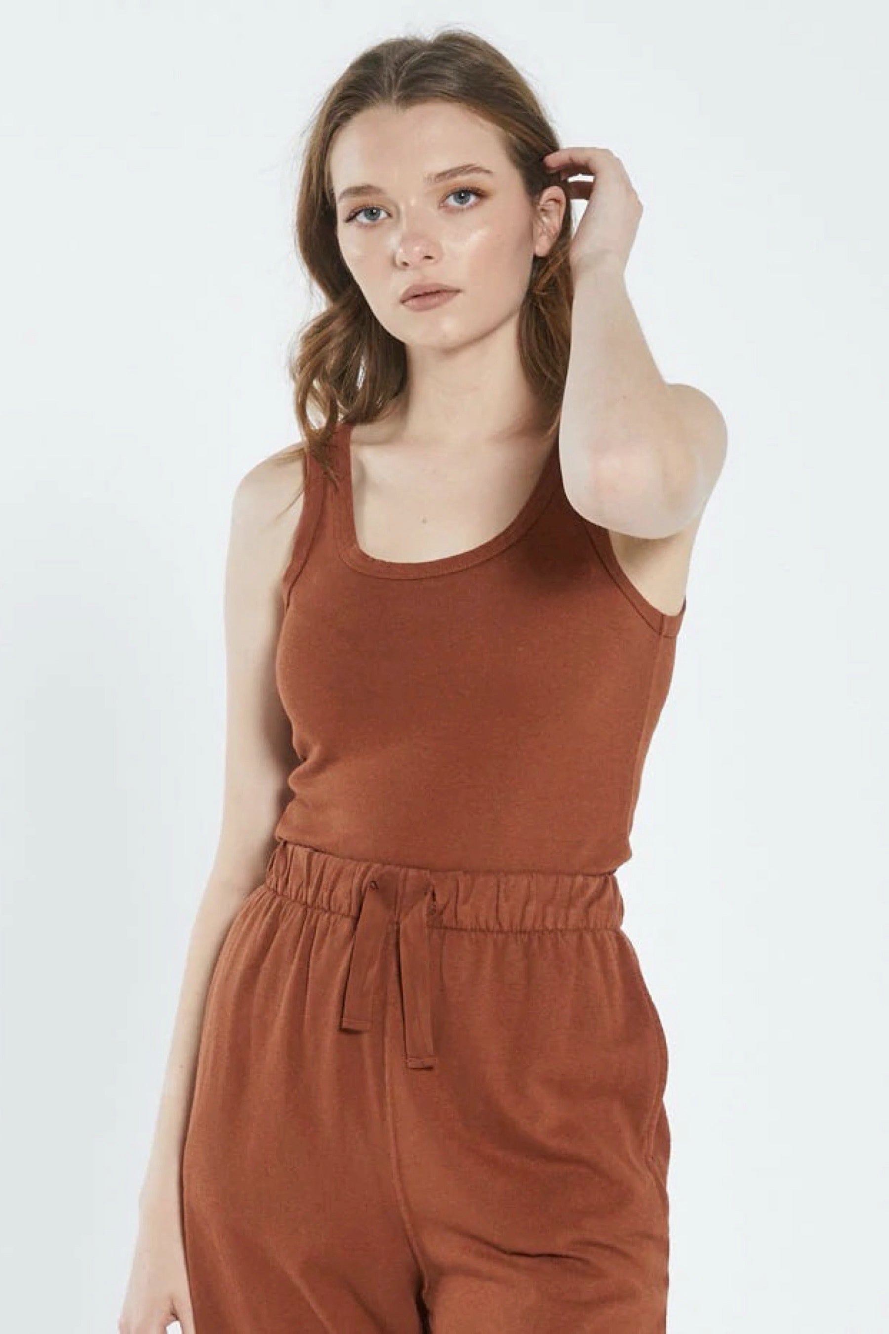 Coffee Hemp Retro Tank