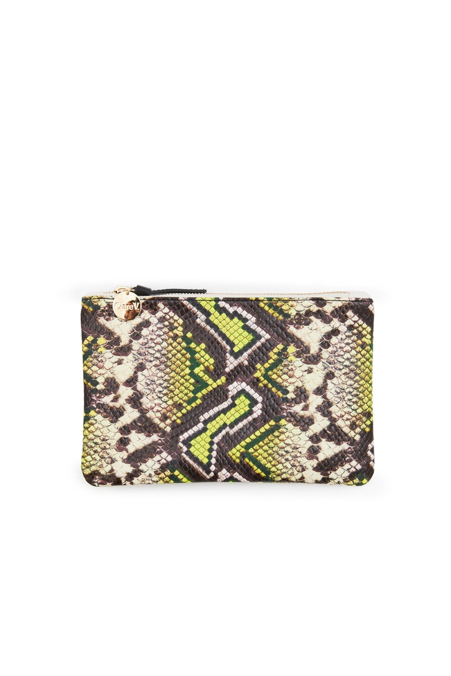 Yellow Riviera Snake Wallet Clutch