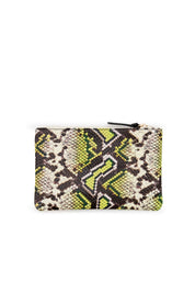 Yellow Riviera Snake Wallet Clutch